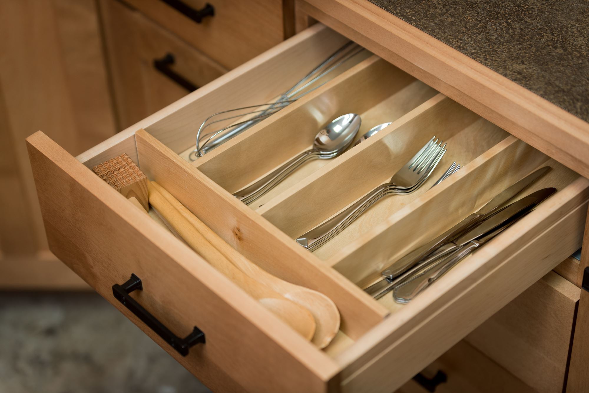 Cabinet And Drawer Organizers Storage Solutions Custom Wood