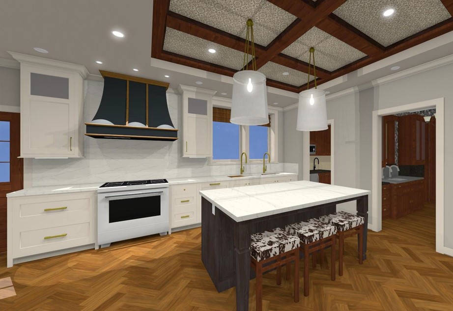 Rendering of the Symphony Showhouse Kitchen