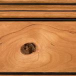 Sienna Stain with Brown Glaze on Rustic Cherry