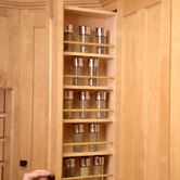 Custom Pull-out Spice Rack with Fixed Shelves