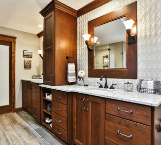 Bathroom Shelves, Custom Bathroom Shelving