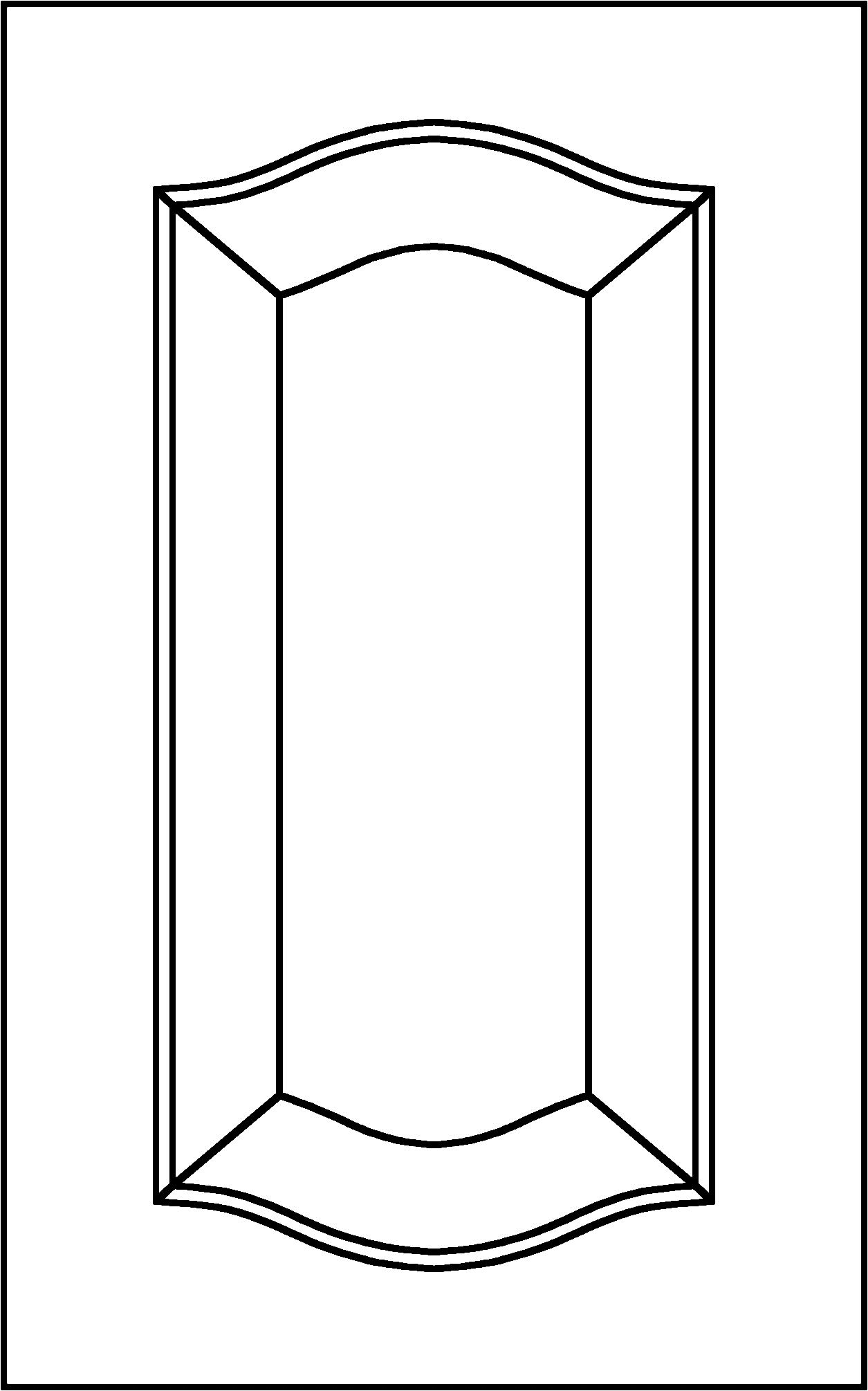 Colonial Double Crown Raised 